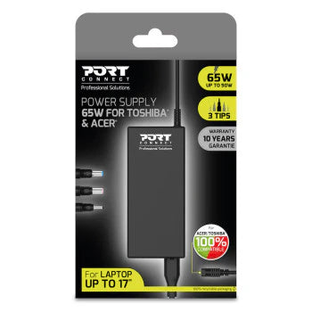 PORT Connect 65W Notebook Adapter Acer and Toshiba