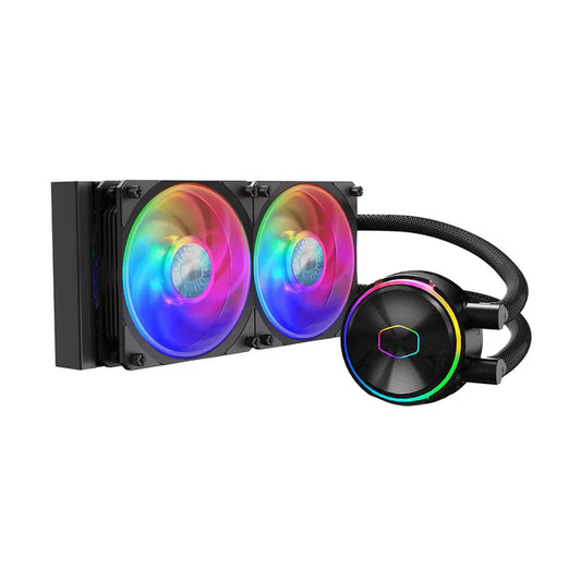 Cooler Master MasterLiquid PL240 Flux 240mm Black RGB All-In-One Liquid CPU Cooler