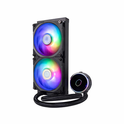 Cooler Master MasterLiquid PL240 Flux 240mm Black RGB All-In-One Liquid CPU Cooler
