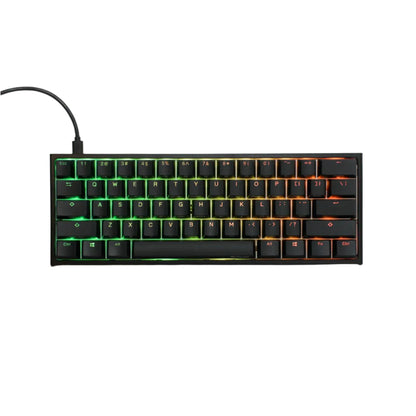 Ducky One 2 Pro Mini 60% Cherry MX Black Linear Mechanical Wired Black Gaming Keyboard