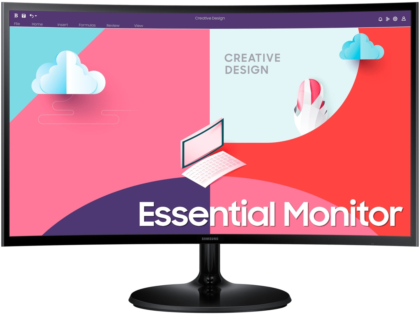 SAMSUNG 24″ VA Full HD 1920×1080 75Hz 4ms Curved Monitor