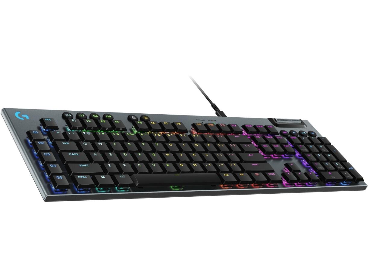 Logitech G915 X Low-Profile GL Tactile Mechanical Wired Black Gaming Keyboard