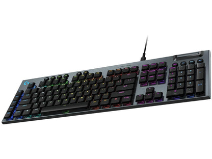 Logitech G915 X Low-Profile GL Tactile Mechanical Wired Black Gaming Keyboard