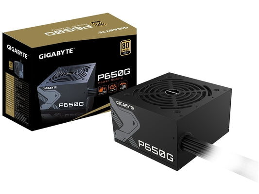 GigabyteP650G 650W 80 Plus Gold Non-Modular Black Desktop Power Supply