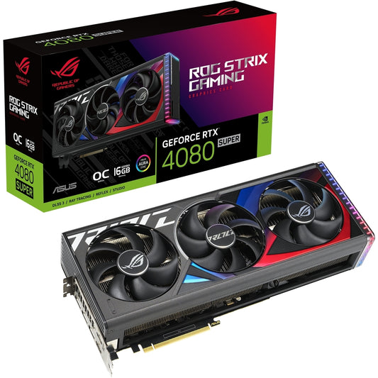 ASUS GeForce RTX 4080 SUPER 16GB ROG Strix OC Edition GAMING 16GB GDDR6X 256-bit PCIe 4.0 Desktop Graphics Card