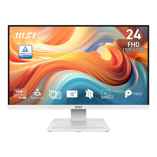 MSI PRO MP241W E14V 23.8" Full HD (1920x1080) 1ms MPRT 144Hz VA Anti-Glare FreeSync White Desktop Monitor