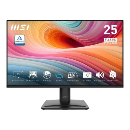 MSI PRO MP251 E2 PerfectEdge 24.5" Full HD (1920x1080) 120Hz 4ms IPS Adaptive Sync Black Desktop Monitor