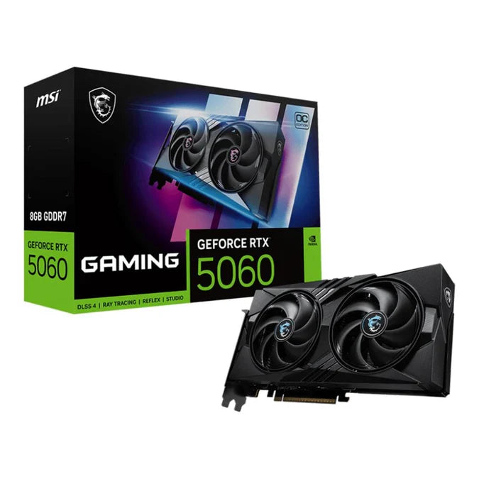 MSI GeForce RTX 5060 8G GAMING OC 8GB GDDR7 128-bit PCIe 5.0 Desktop Graphics Card