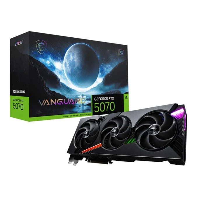 MSI GeForce RTX 5070 VANGUARD SOC 12GB GDDR7 192-bit PCIe 5.0 Desktop Graphics Card