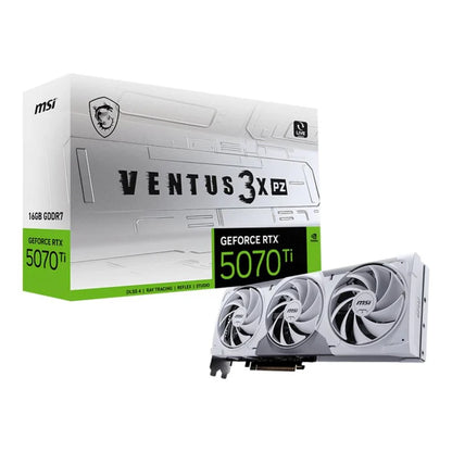 MSI GeForce RTX 5070 Ti 16G VENTUS 3X OC 16GB GDDR7 256-bit PCIe 5.0 Desktop Graphics Card
