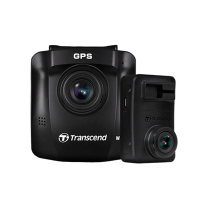 Transcend DP620 Front & Rear Dashcam with 2 x 64GB MicroSD Cards