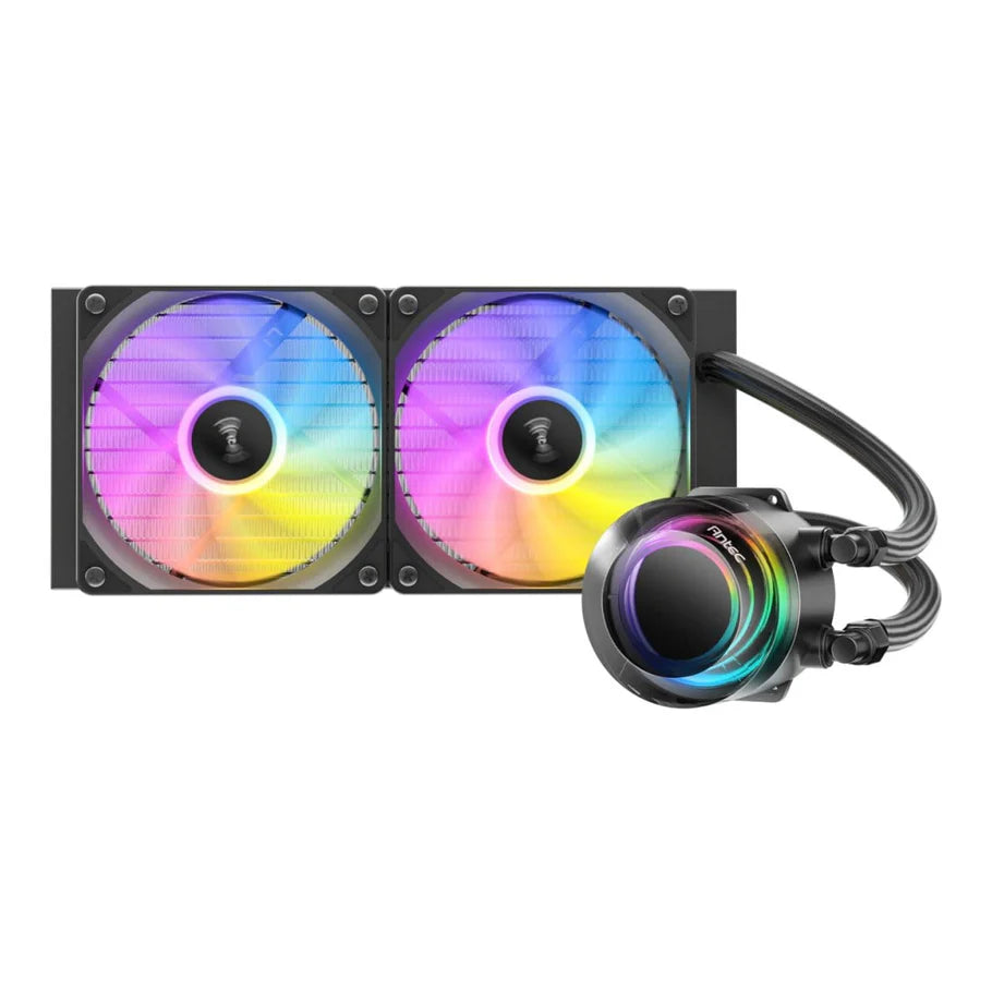 Antec VORTEX LUM 240 ARGB AIO CPU Liquid Cooler Black