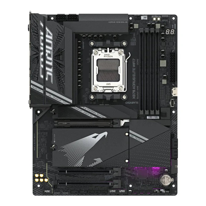Gigabyte X870 AORUS ELITE WIFI 7 AMD X870 Ryzen Socket AM5 ATX Desktop Motherboard